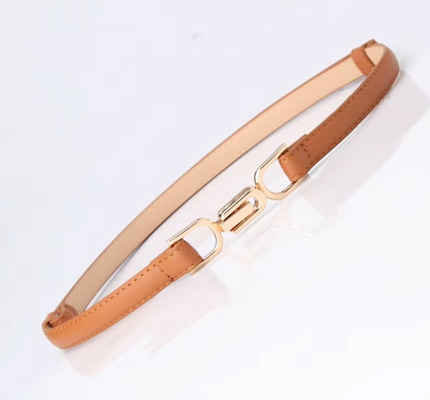 Maria Brown Vegan Leather Adjustable Belt